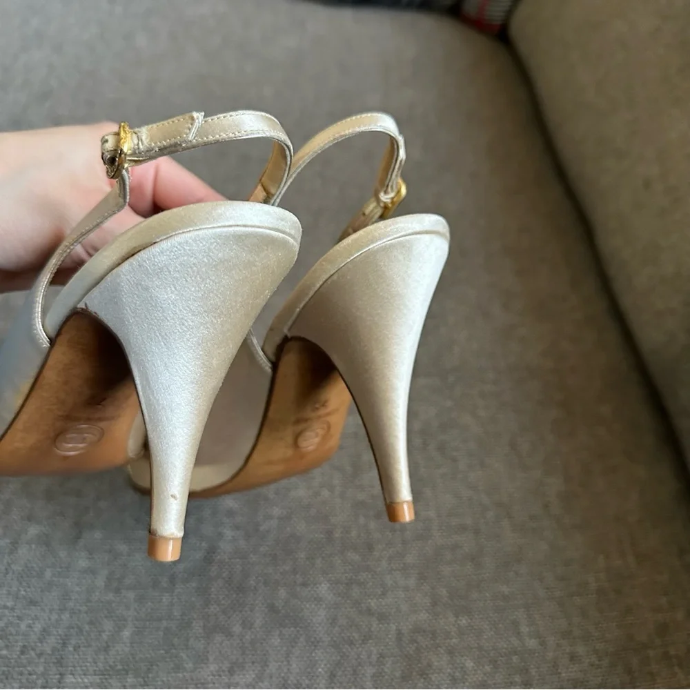 Vintage Chanel captoe slingback heels - Picture 5 of 8